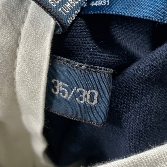 Polo by Ralph Lauren Pants Mens 35x30  Blue Cotton Preston Chino Trousers Preppy - Picture 11 of 13